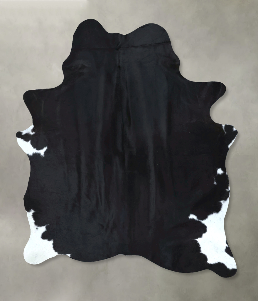 Black and White X-Large Brazilian Cowhide Rug 7'3"H x 5'6"W #B21209 by Hudson Hides