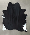 Black and White X-Large Brazilian Cowhide Rug 7'3