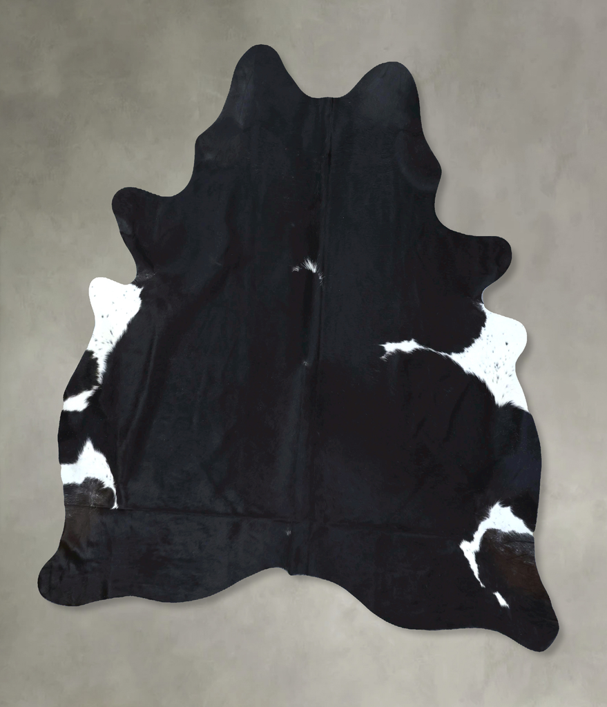 Black and White X-Large Brazilian Cowhide Rug 7'4"H x 6'3"W #B21212 by Hudson Hides