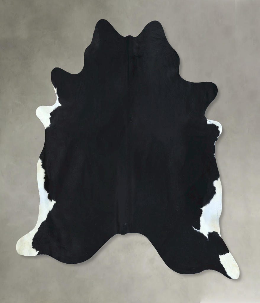 Black and White X-Large Brazilian Cowhide Rug 6'8"H x 6'4"W #B21216 by Hudson Hides