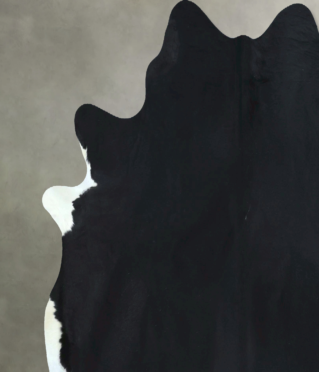 Black and White X-Large Brazilian Cowhide Rug 6'8"H x 6'4"W #B21216 by