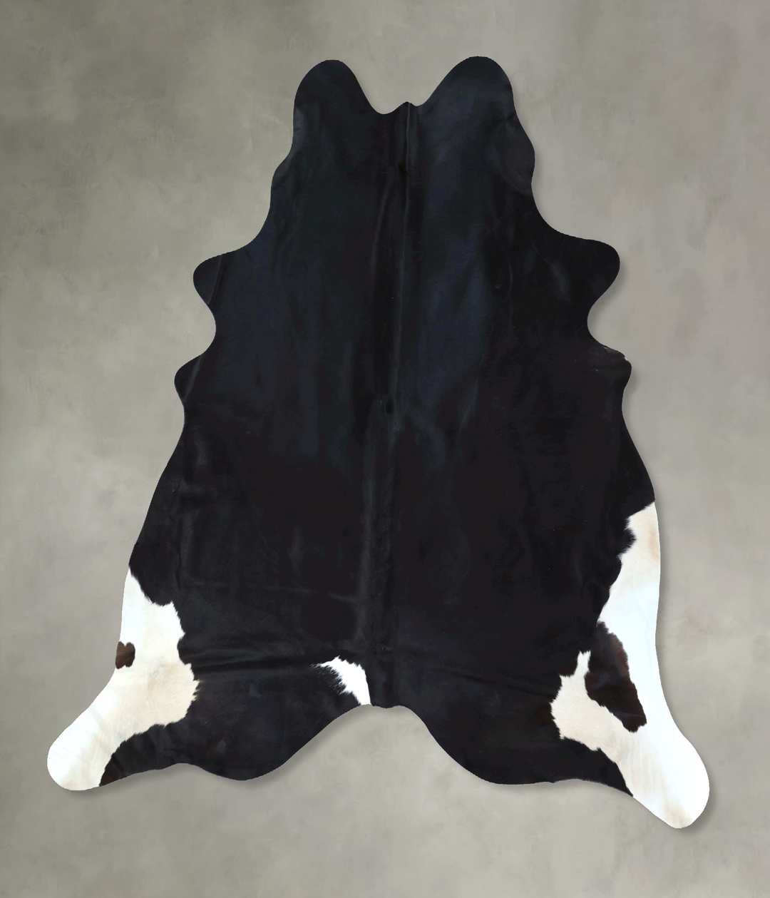 Black and White XX-Large Brazilian Cowhide Rug 7'6"H x 6'11"W #B21218 