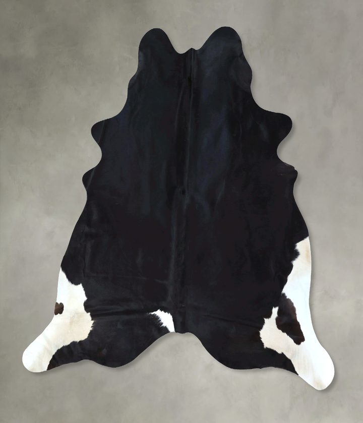 Black and White XX-Large Brazilian Cowhide Rug 7'6"H x 6'11"W #B21218 by Hudson Hides