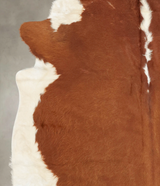 Hereford XX-Large Brazilian Cowhide Rug 7'4"H x 7'2"W #B2122 by Hudson Hides