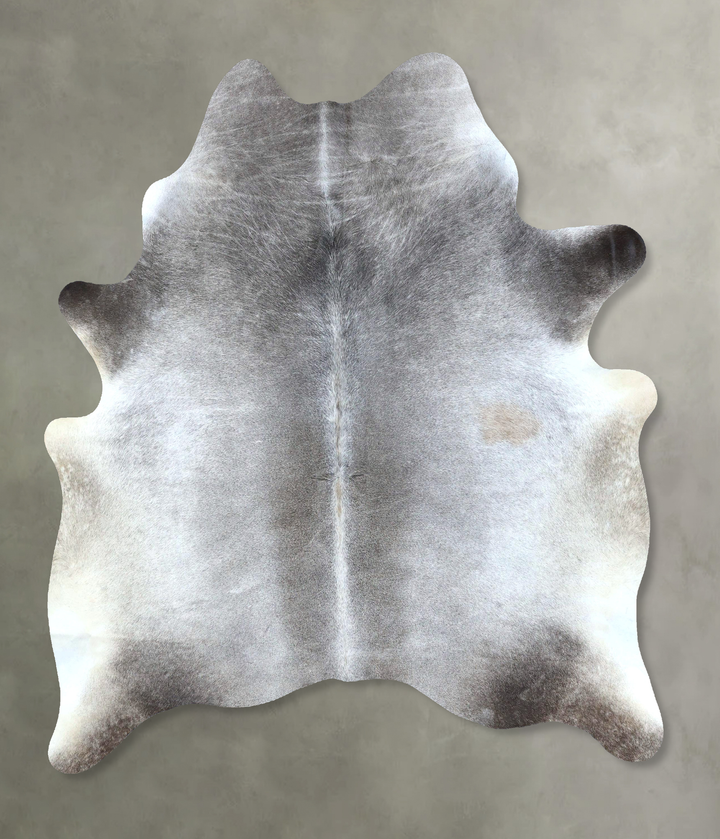 Medium Grey X-Large Brazilian Cowhide Rug 7'0"H x 5'9"W #B21220 by Hudson Hides