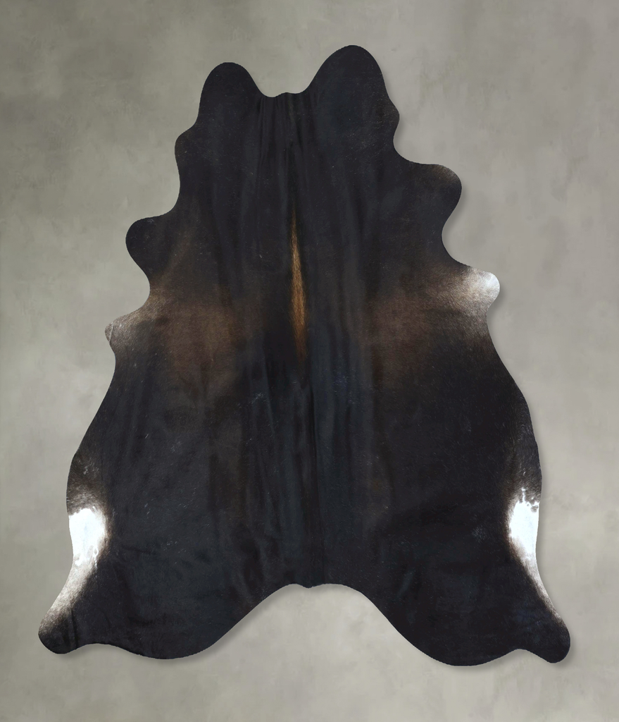 Chocolate X-Large Brazilian Cowhide Rug 7'2"H x 6'7"W #B21223 by Hudson Hides