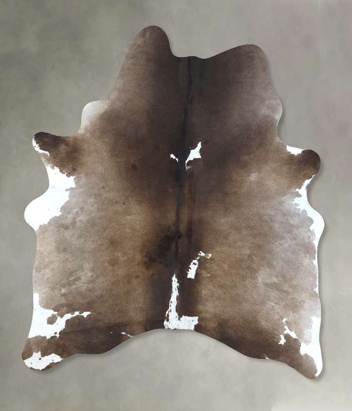 Chocolate Large Brazilian Cowhide Rug 6'10"H x 5'1"W #B21227 by Hudson Hides