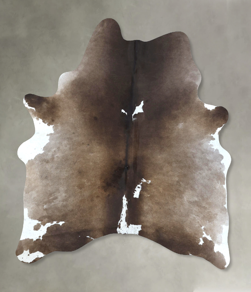 Chocolate Large Brazilian Cowhide Rug 6'10"H x 5'1"W #B21227 by Hudson Hides