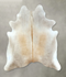 Grey with Beige Large Brazilian Cowhide Rug 6'6
