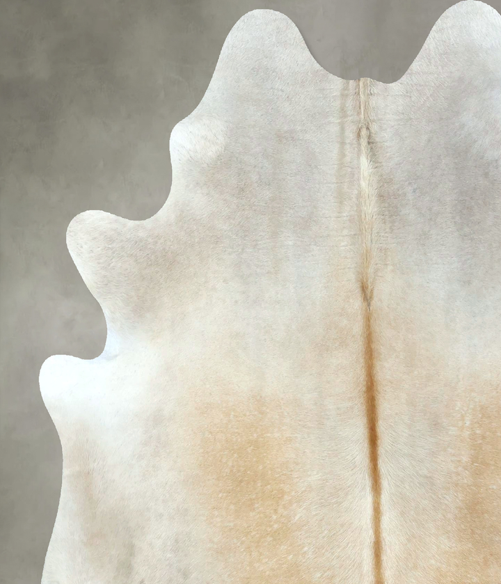 Grey with Beige Large Brazilian Cowhide Rug 6'6"H x 5'8"W #B21228 by Hudson Hides