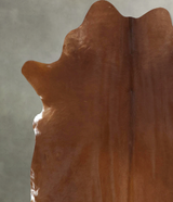 Solid Brown X-Large Brazilian Cowhide Rug 7'3"H x 6'0"W #B21230 by Hudson Hides