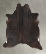 Chocolate X-Large Brazilian Cowhide Rug 7'5"H x 5'7"W #B21236 by Hudson Hides