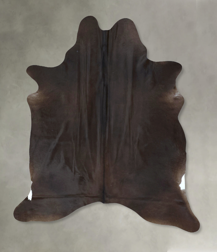 Chocolate X-Large Brazilian Cowhide Rug 7'5"H x 5'7"W #B21236 by Hudson Hides