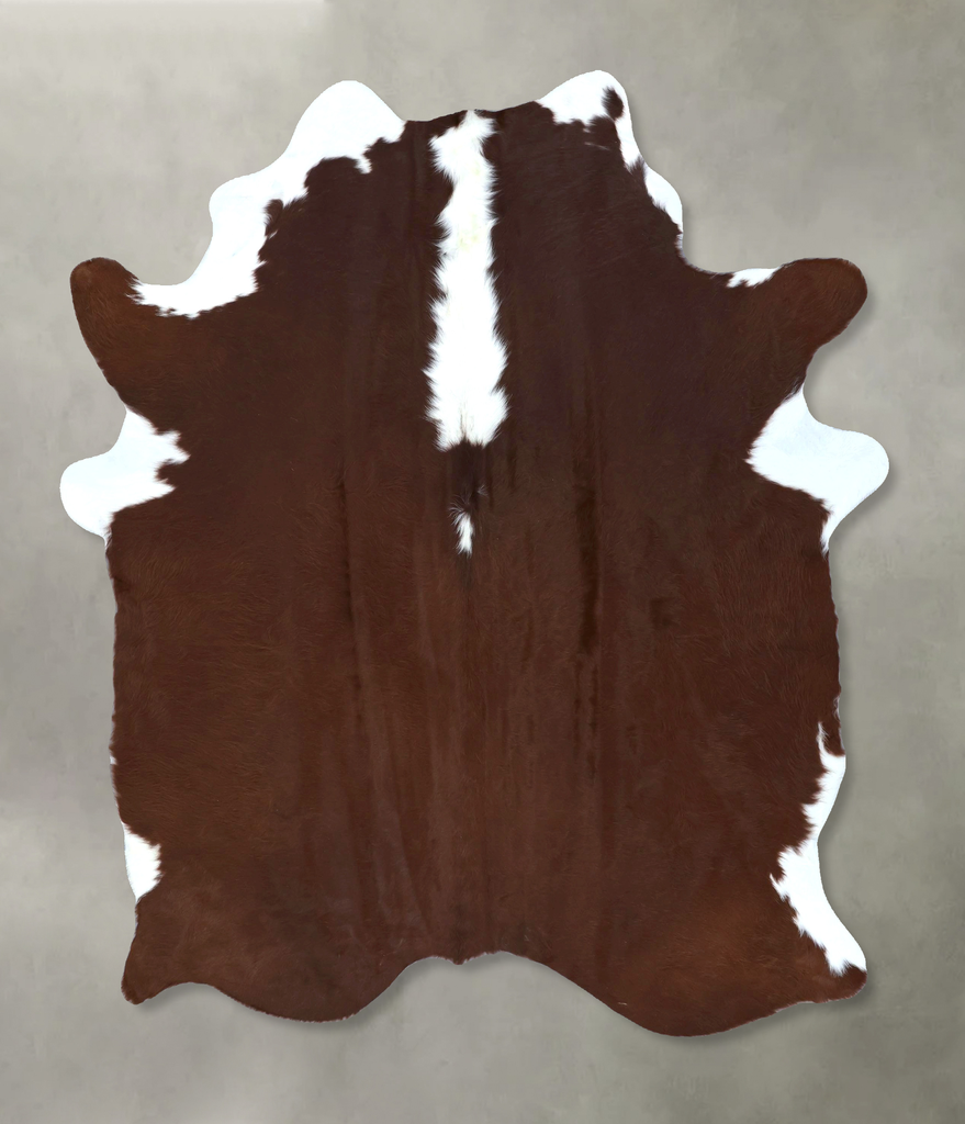 Hereford X-Large Brazilian Cowhide Rug 7'1"H x 5'9"W #B21240 by Hudson Hides