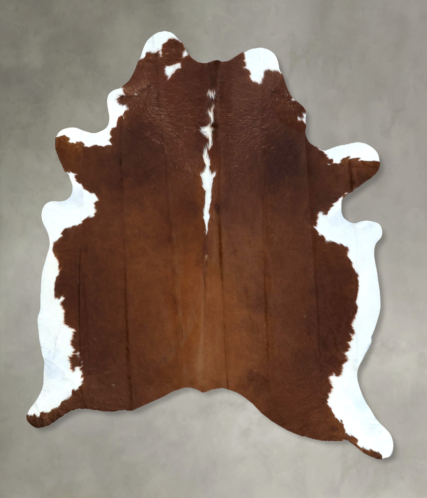 Hereford X-Large Brazilian Cowhide Rug 7'2"H x 6'0"W #B21243 by Hudson Hides