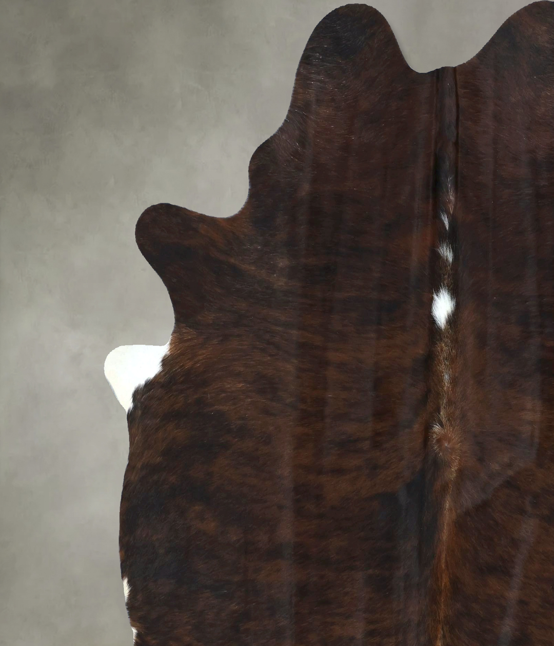 Dark Brindle X-Large Brazilian Cowhide Rug 6'11"H x 6'3"W #B21244 by H