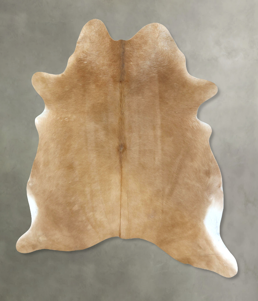 Beige X-Large Brazilian Cowhide Rug 7'4"H x 5'10"W #B21246 by Hudson H