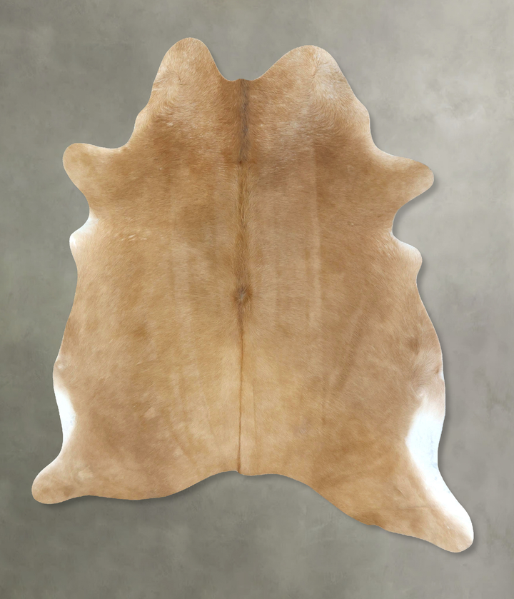 Beige X-Large Brazilian Cowhide Rug 7'4"H x 5'10"W #B21246 by Hudson Hides