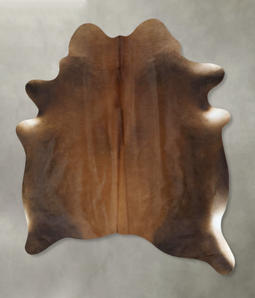 Warm Caramel X-Large Brazilian Cowhide Rug 7'1"H x 5'8"W #B21250 by Hudson Hides