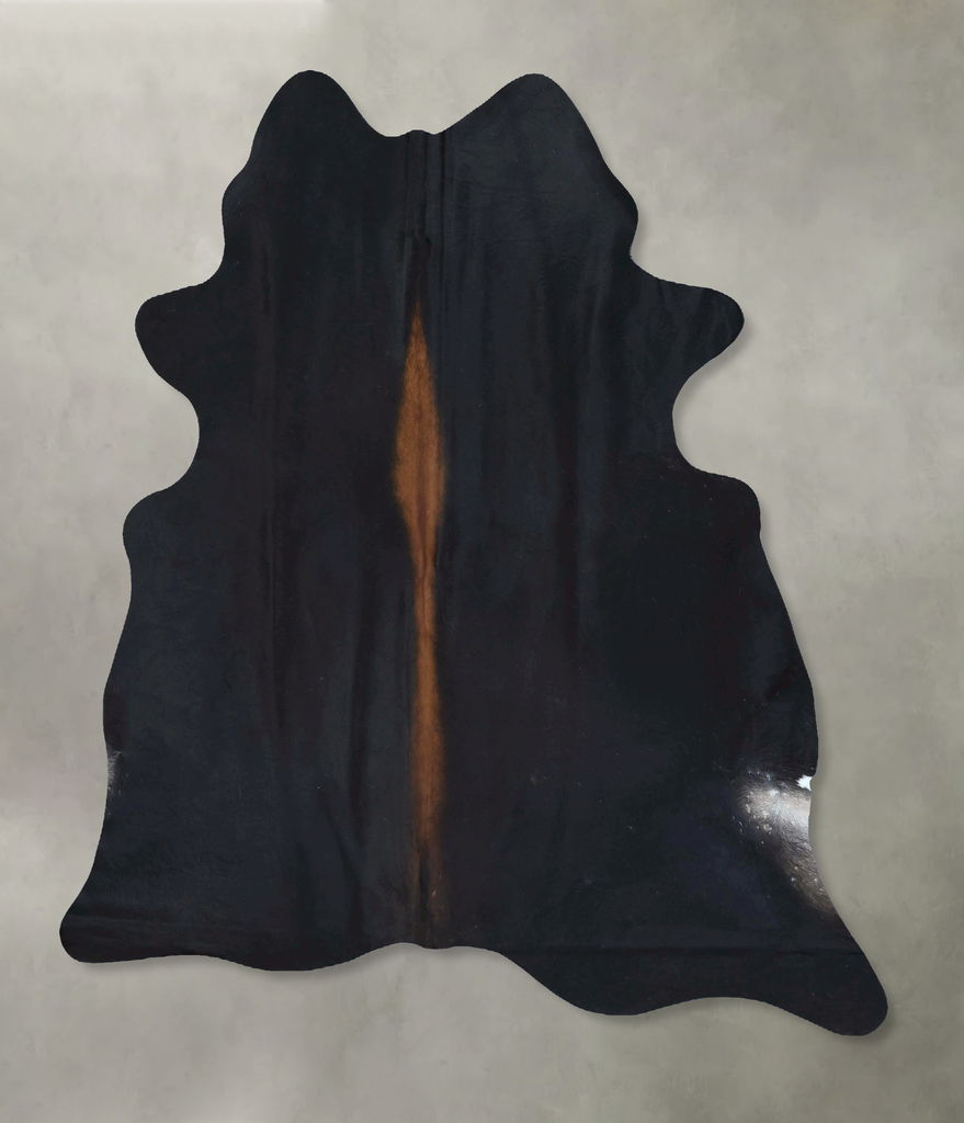 Chocolate Large Brazilian Cowhide Rug 6'8"H x 5'8"W #B21252 by Hudson Hides
