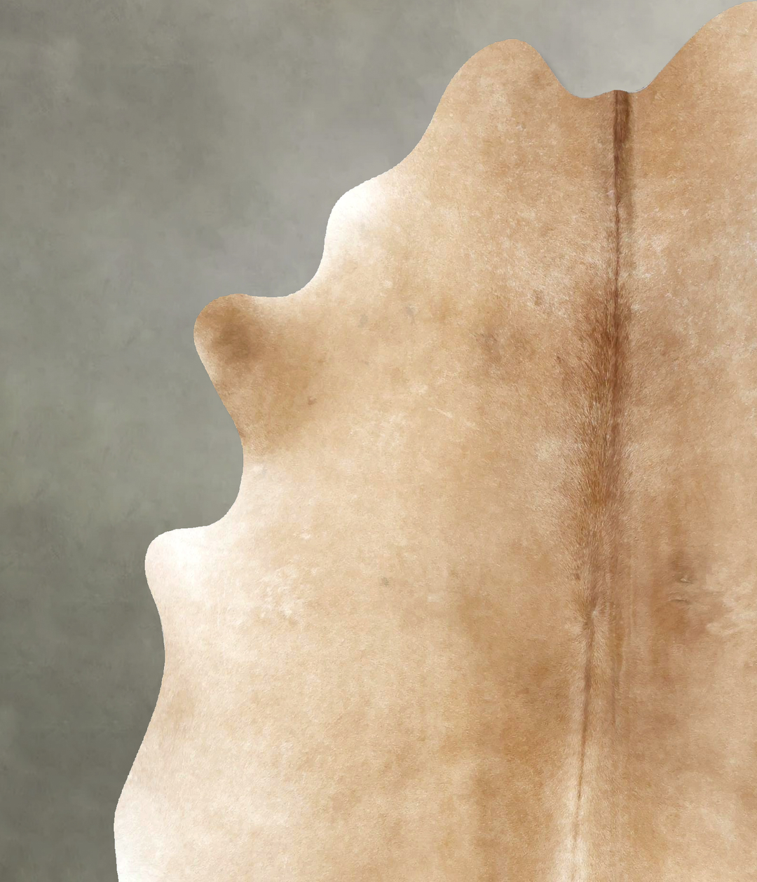 Beige X-Large Brazilian Cowhide Rug 7'3"H x 6'2"W #B21256 by Hudson Hi