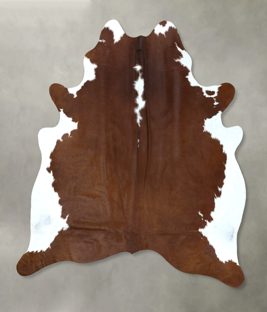 Hereford X-Large Brazilian Cowhide Rug 7'2"H x 6'1"W #B21260 by Hudson Hides