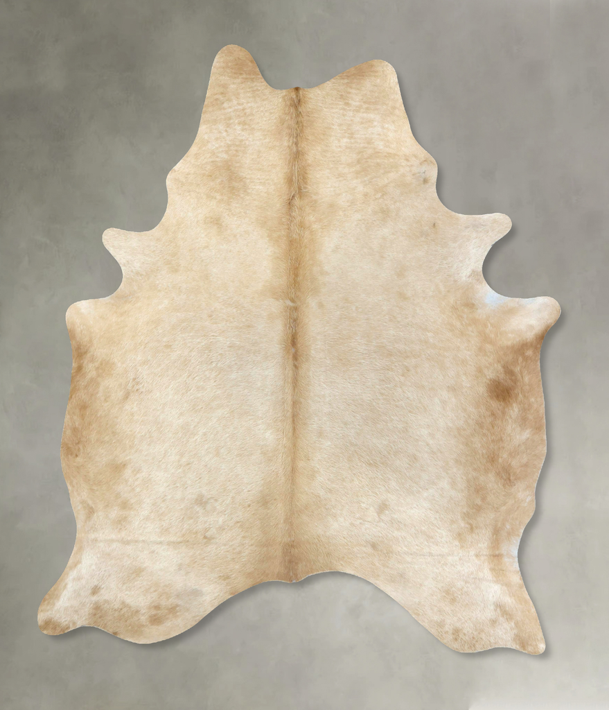 Champagne X-Large Brazilian Cowhide Rug 7'8"H x 5'6"W #B21261 by Hudson Hides