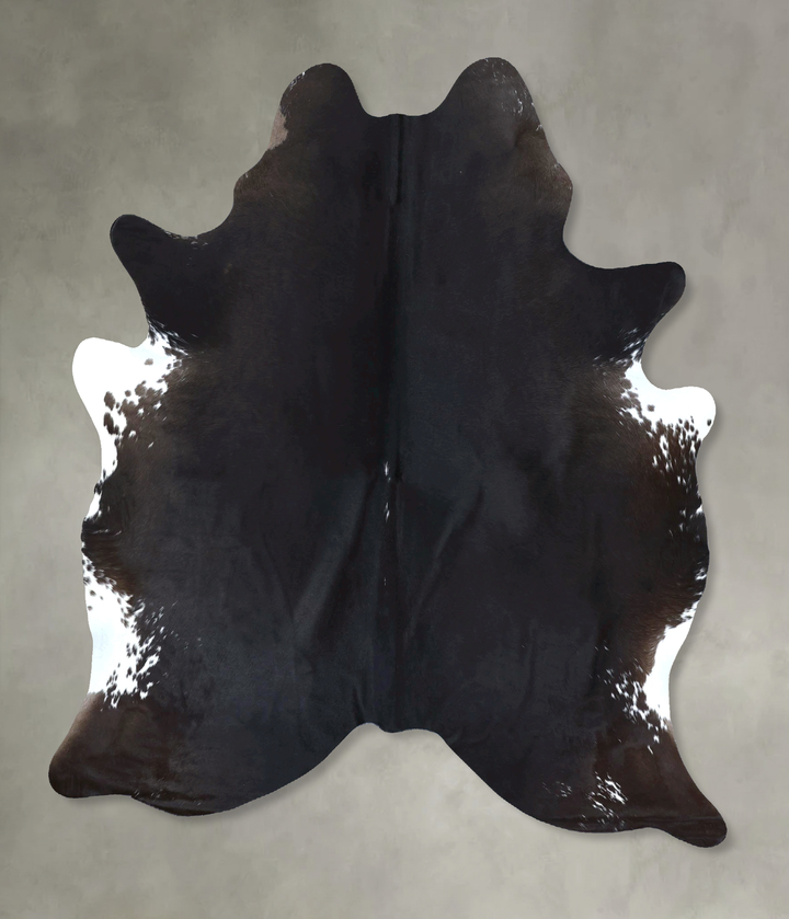 Black and White Large Brazilian Cowhide Rug 6'8"H x 5'4"W #B21273 by Hudson Hides