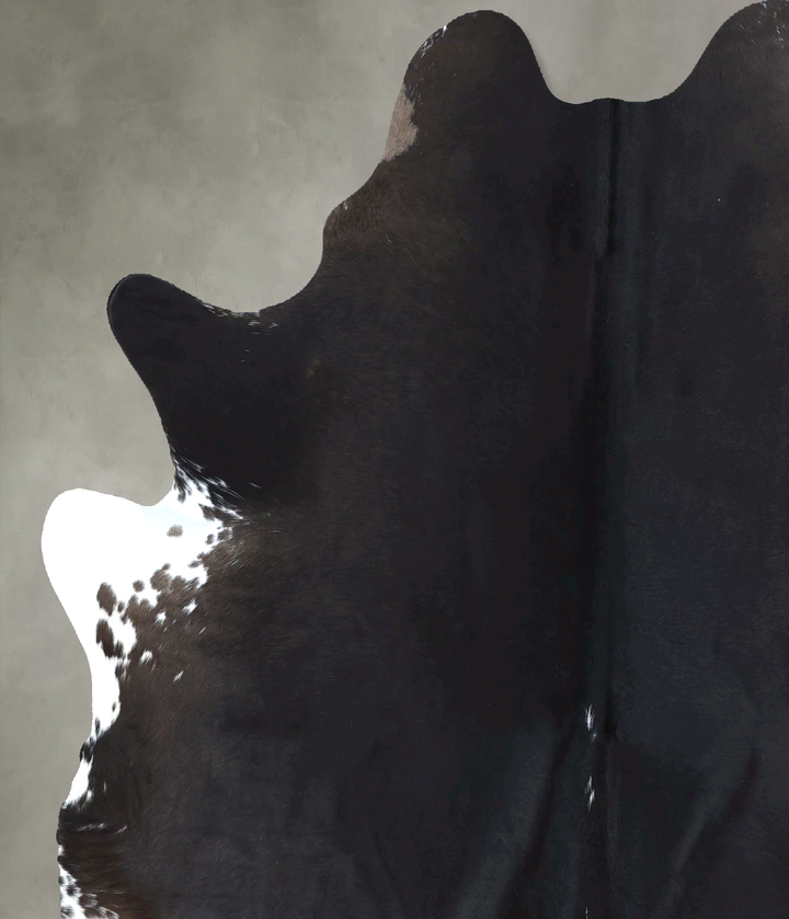 Black and White Large Brazilian Cowhide Rug 6'8"H x 5'4"W #B21273 by Hudson Hides
