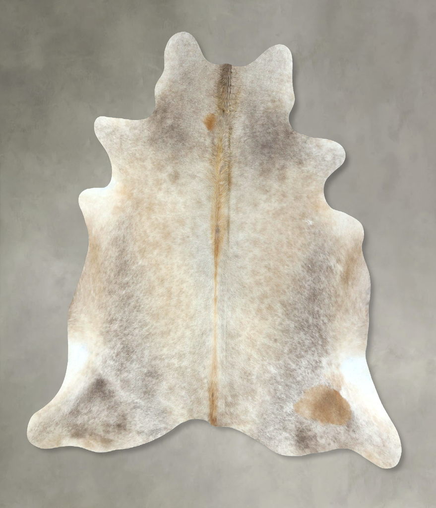 Light Caramel X-Large Brazilian Cowhide Rug 7'2"H x 6'1"W #B21274 by Hudson Hides