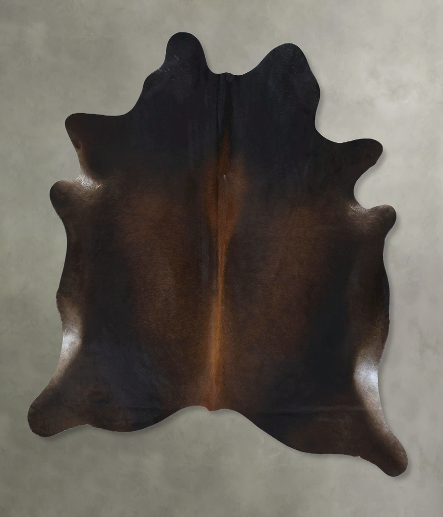 Chocolate X-Large Brazilian Cowhide Rug 7'5"H x 6'3"W #B21275 by Hudson Hides