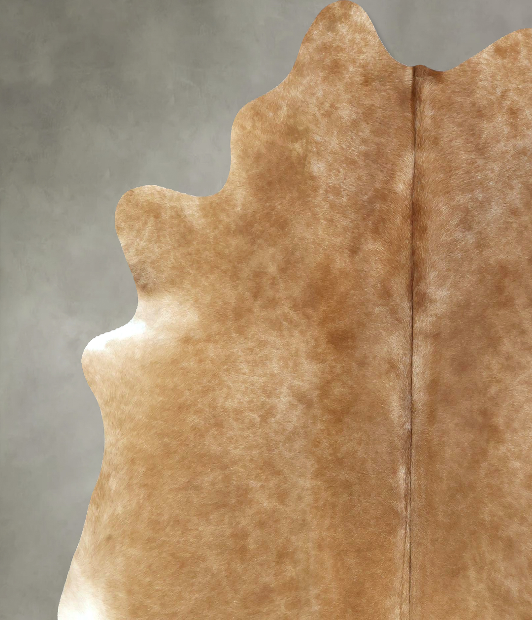 Beige X-Large Brazilian Cowhide Rug 7'0"H x 6'3"W #B21280 by Hudson Hi