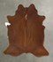 Solid Brown X-Large Brazilian Cowhide Rug 7'2