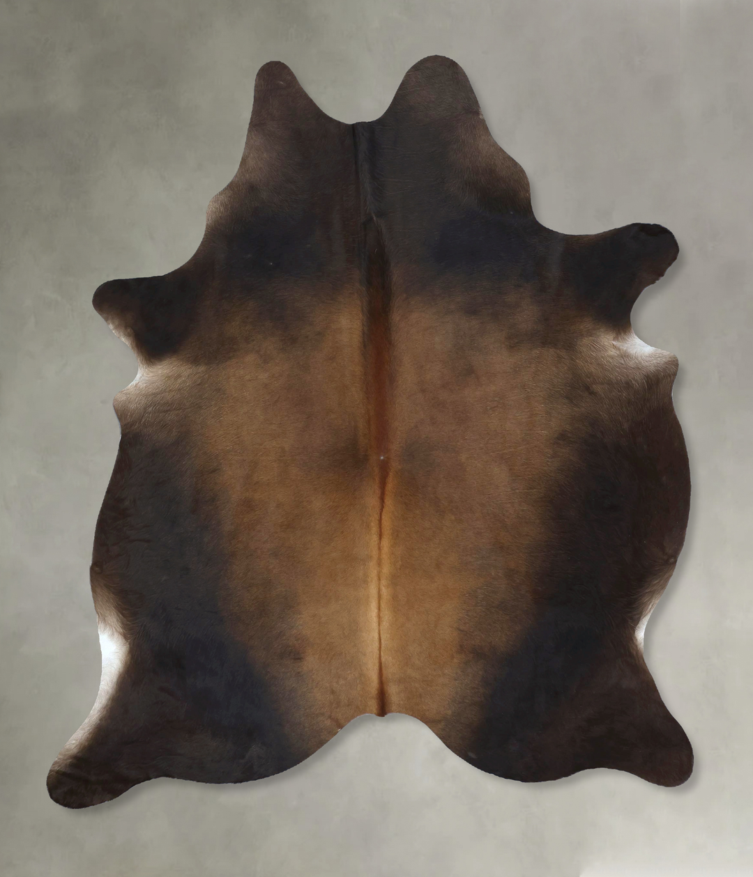 Chocolate Large Brazilian Cowhide Rug 7'1"H x 5'3"W #B21287 by Hudson 