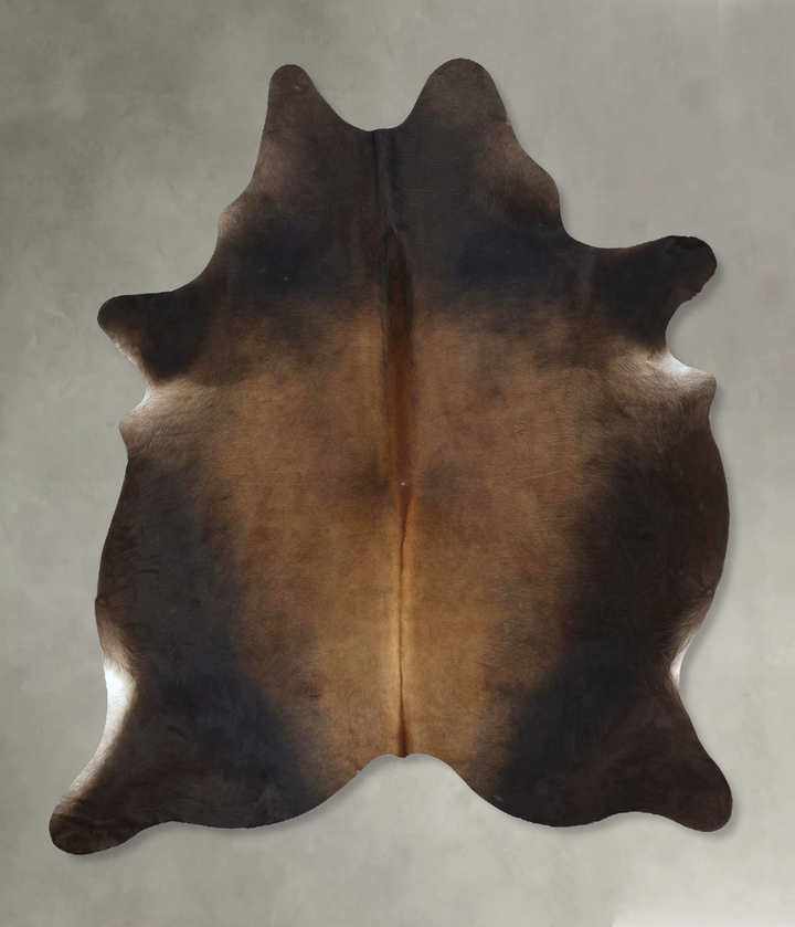Chocolate Large Brazilian Cowhide Rug 7'1"H x 5'3"W #B21287 by Hudson Hides