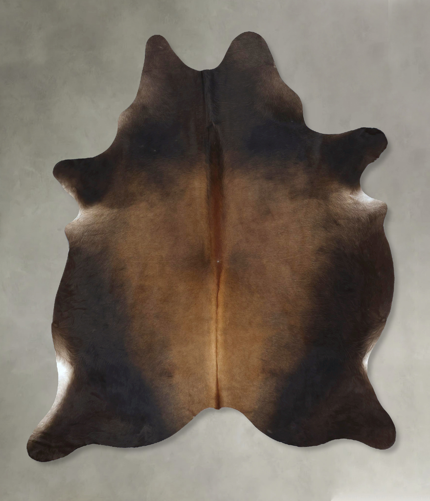 Chocolate Large Brazilian Cowhide Rug 7'1"H x 5'3"W #B21287 by Hudson Hides