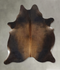 Chocolate Large Brazilian Cowhide Rug 7'1