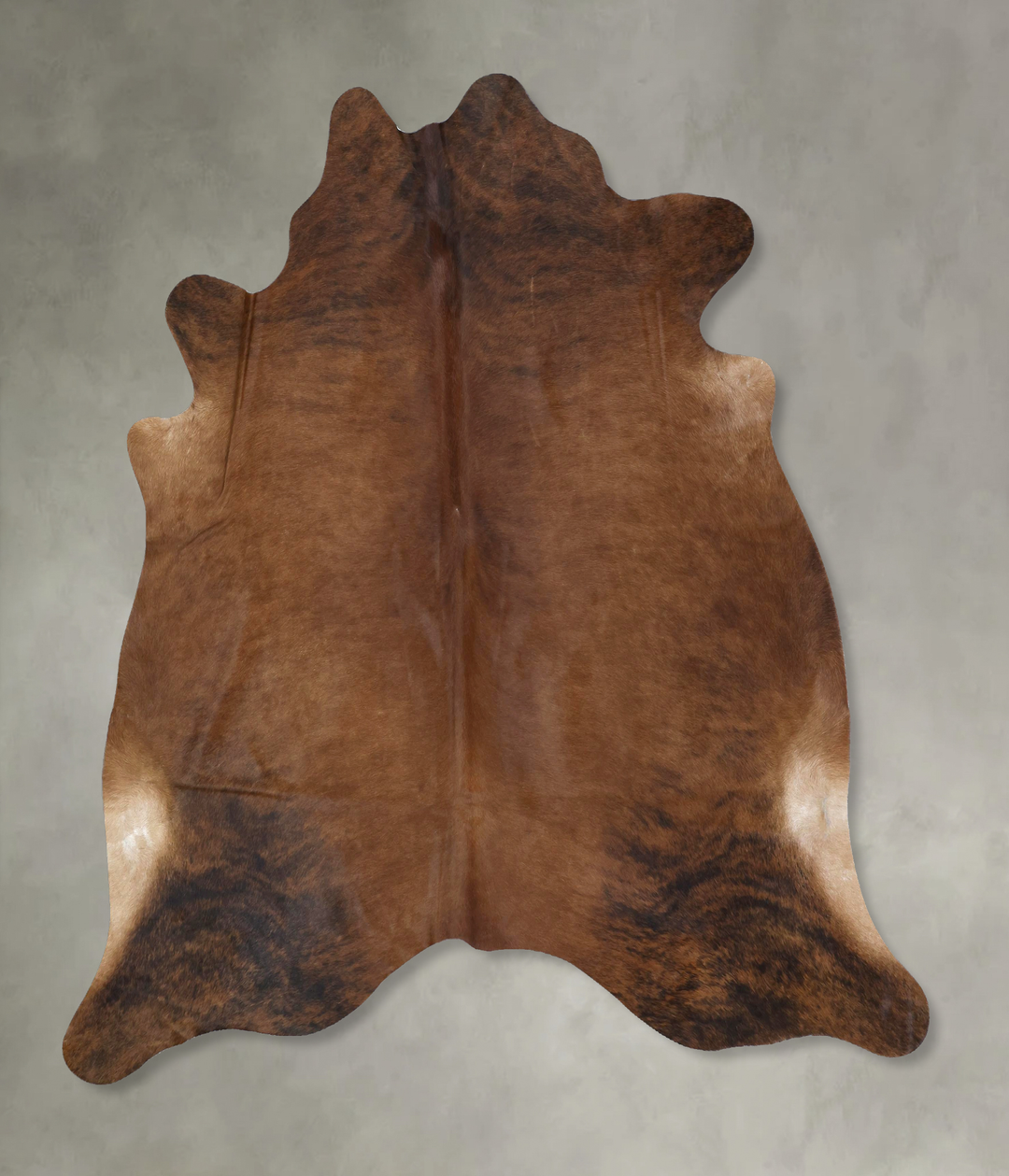 Medium Brindle X-Large Brazilian Cowhide Rug 7'1"H x 6'8"W #B21293 by 