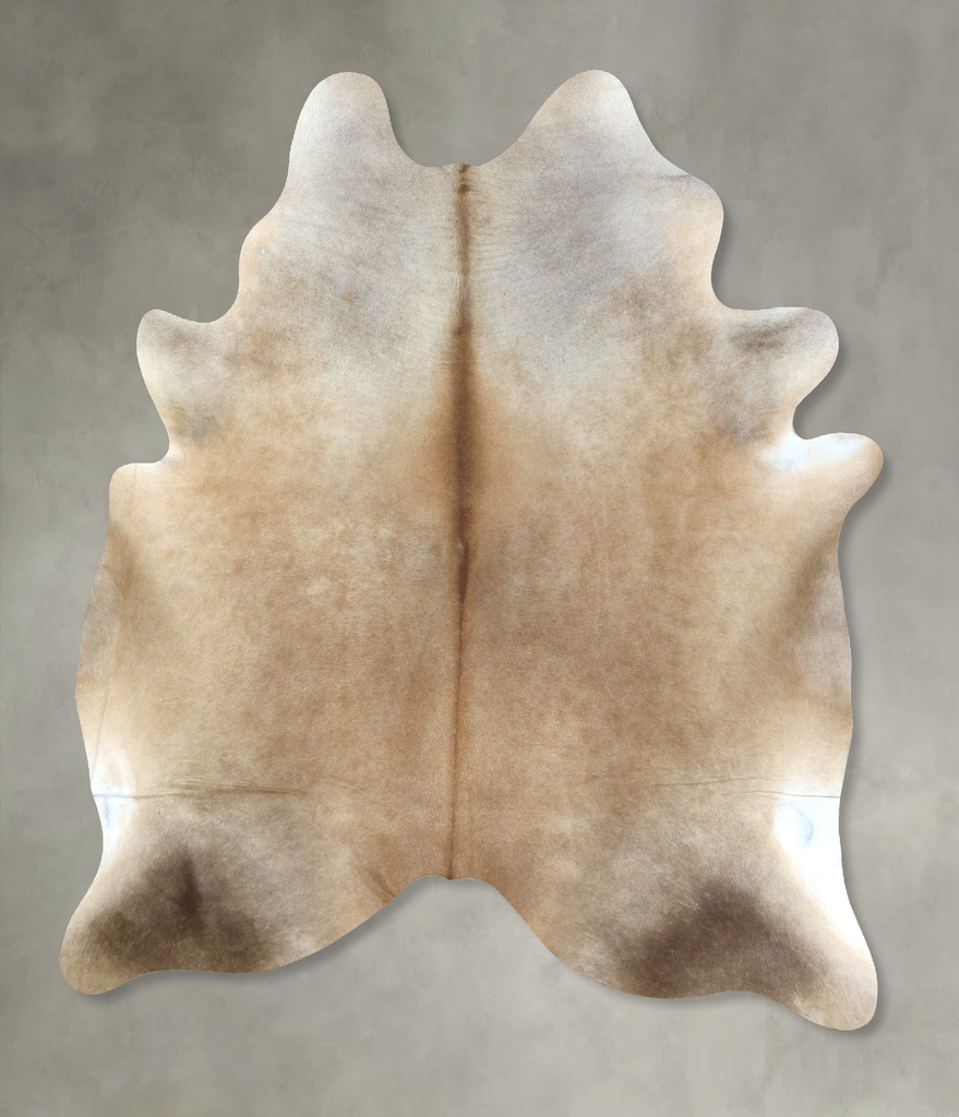 Light Caramel X-Large Brazilian Cowhide Rug 7'6"H x 6'0"W #B21295 by Hudson Hides