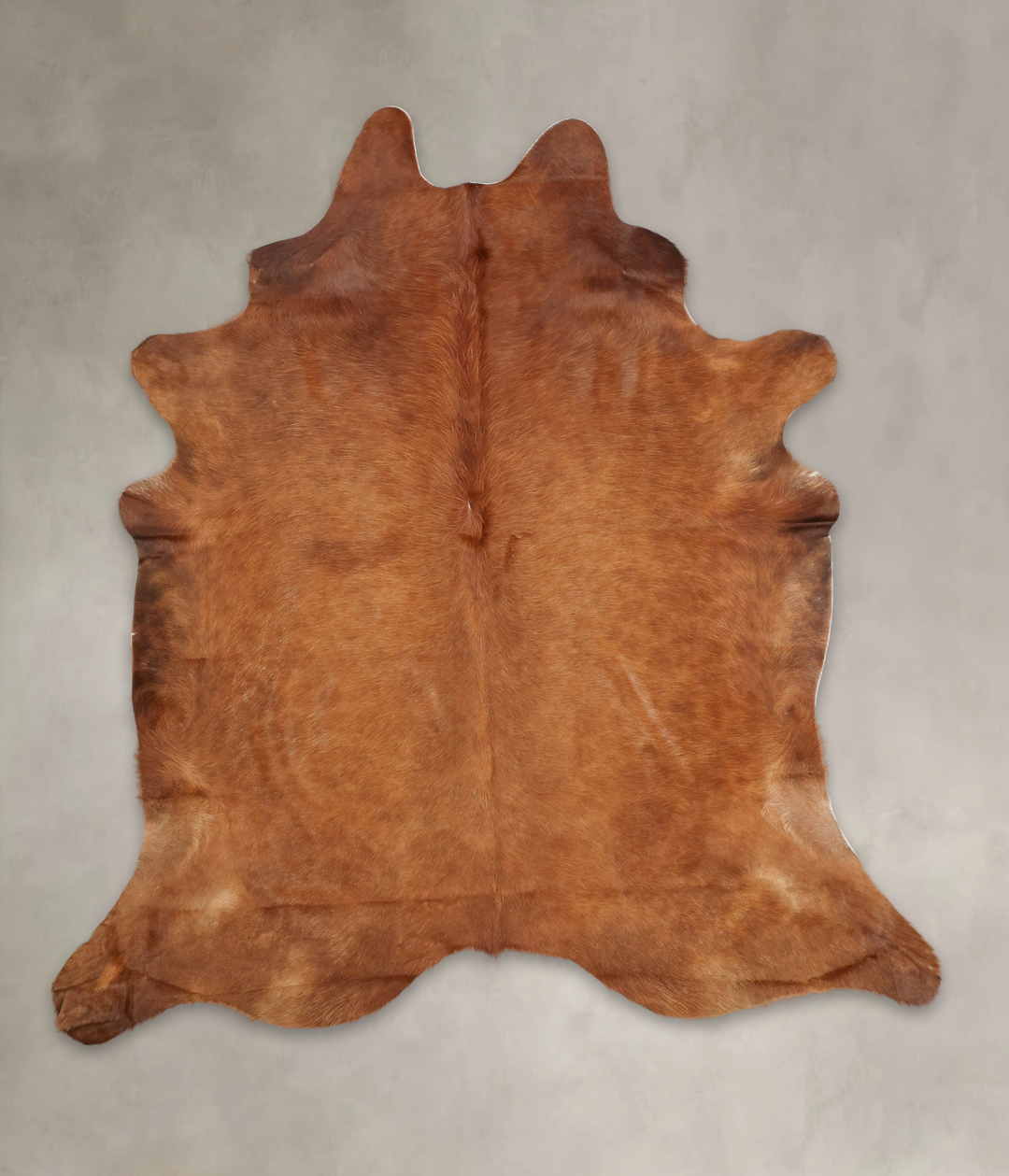 Solid Brown XX-Large Brazilian Cowhide Rug 7'5"H x 6'10"W #B2219 by Hu