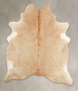 Beige XX-Large Brazilian Cowhide Rug 7'10"H x 6'5"W #B2223 by Hudson Hides