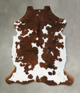 Tricolor X-Large European Cowhide Rug 7'5"H x 6'8"W #B22350 by Hudson Hides