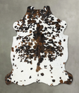 Tricolor X-Large European Cowhide Rug 7'3"H x 6'8"W #B22365 by Hudson Hides