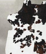 Tricolor X-Large European Cowhide Rug 7'9"H x 6'2"W #B22377 by Hudson Hides