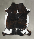 Tricolor X-Large European Cowhide Rug 7'6"H x 6'6"W #B22388 by Hudson Hides
