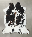 Tricolor XX-Large European Cowhide Rug 7'8"H x 7'1"W #B22389 by Hudson Hides