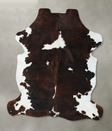 Tricolor X-Large European Cowhide Rug 7'6"H x 6'2"W #B22393 by Hudson Hides