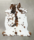 Tricolor X-Large European Cowhide Rug 7'2"H x 6'6"W #B22402 by Hudson Hides
