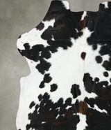 Tricolor XX-Large European Cowhide Rug 7'6"H x 6'11"W #B22409 by Hudson Hides