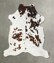 Tricolor XX-Large European Cowhide Rug 7'9"H x 7'2"W #B22410 by Hudson Hides